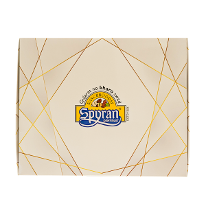 Spyran Dryfruit Box Golden Tray